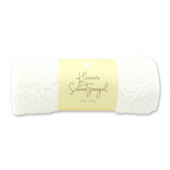 Gästehandtuch 30x50cm "Kleiner Schutzengel für dich", weiß 