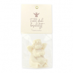 Sheep milk soap angel 50g "Fühl dich beschützt - Schutzengel", Classic 