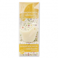 Sheep milk soap set in a cellophane bag "Sonnenschein", Classic/Grapefruit 