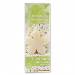 Sheep milk soap set in a cellophane bag "Aufblühen", Classic/Verbena 
