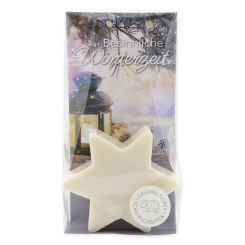 Schafmilchseife Stern 80g in Cello "Besinnliche Winterzeit", Schneerose 