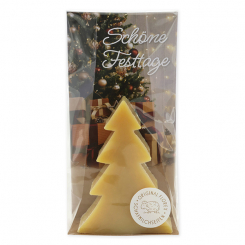 Schafmilchseife Tannenbaum 75g in Cello "Schöne Festtage", Zirbe 