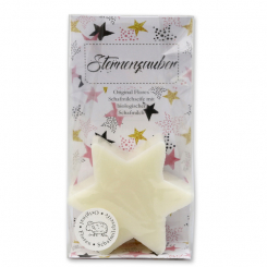 Sheep milk soap star 80g in a cellophane "Sternenzauber", Classic 