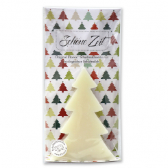 Schafmilchseife Tannenbaum 75g in Cello "Schöne Zeit", Classic 