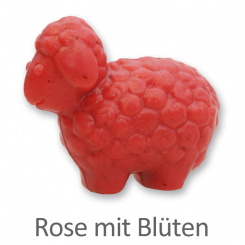 Schafmilchseife Schaf Lina 75g, Rose mit Blüten 