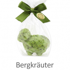 Sheep milk soap sheep Lina 75g in a cellophane, Mountain herbs 