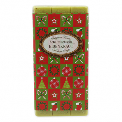 Schafmilchseife Tafel 100g "Vintage-Motiv 86", Eisenkraut 