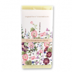 Schafmilchseife Seifentafel 100g 'Blütenzart' mit Motiv 6, Classic 