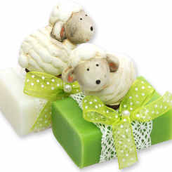 Sheep milk soap 100g decorated with a sheep, Classic/pear 