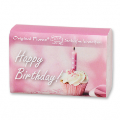 Sheep milk soap 100g "Happy Birthday", Magnolia 