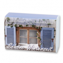 Sheep milk soap 100g "Schöne Winterzeit", Ice Flower 