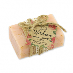 Sheep milk soap 100g "feel-good time", Wild rose 