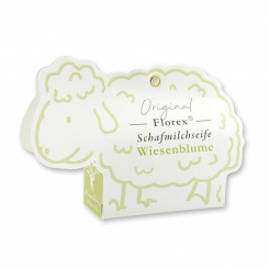 Sheep milk soap 100g, in a sheep paper box, Meadow flower 