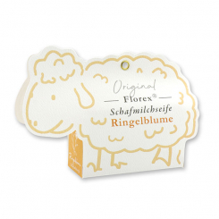 Sheep milk soap 100g, in a sheep paper box, Marigold 