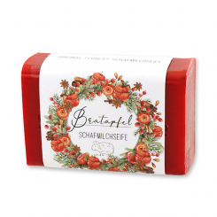 Sheep milk soap 100g 'Einzigartige Augenblicke', Baked apple 