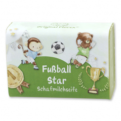 Sheep milk soap square 100g "Fußball Star", Magic land 