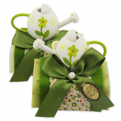 Sheep milk soap 100g decorated with a watering can, Classic/verbena 