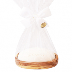 Soap set 2 pieces in a cellophane bag, Christmas rose white 