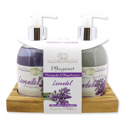 Pflegeset Flüssigseife 250ml & Pflegeshampoo 250ml, Lavendel 