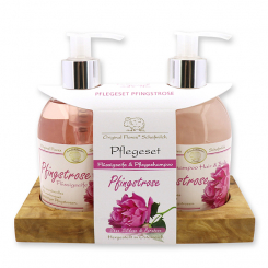 Pflegeset Flüssigseife 250ml & Pflegeshampoo 250ml, Pfingstrose 