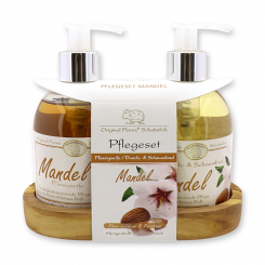 Care set liquid soap 250ml & shower and bubble bath 250ml, Almond 