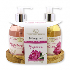 Care set liquid soap 250ml & shower and bubble bath 250ml, Peony 