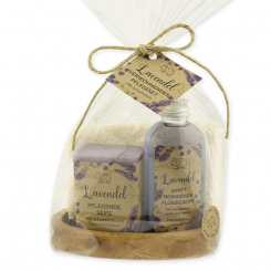 Pflegeset - Seife 100g und Flüssigseife 75ml "Wohlfühlzeit", Lavendel 