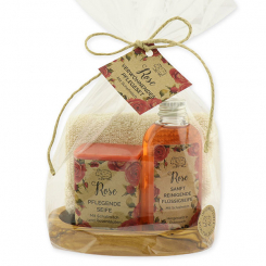 Care set - soap 100g and liquid soap 75ml "feel-good time", Rose 