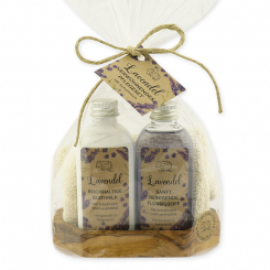 Care set - bodymilk 75ml and liquid soap 75ml "feel-good time", Lavender 