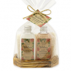 Care set - bodymilk 75ml and liquid soap 75ml "feel-good time", Wild rose 