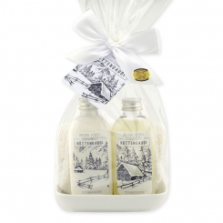 Pflegeset 4-teilig in Cello "Hüttengaudi", Schneerose 