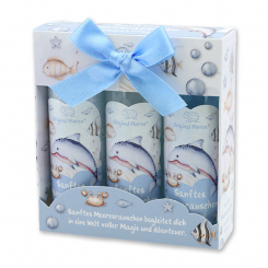 Washing fun care set 3 pieces "Sanftes Meeresrauschen", Cloud breeze 