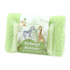 Badesalz 60g mit Waschlappen "Dschungel Abenteuer", Zauberland 