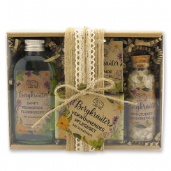 Gift set 4 pieces "feel-good-time", Mountain herbs 