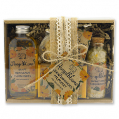 Gift set 4 pieces "feel-good-time", Marigold 