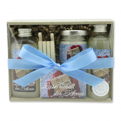 Geschenkset 4-teilig "Leise rieselt der Schnee", Schneerose 
