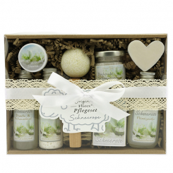 Gift set 9 pieces, Christmas rose white 