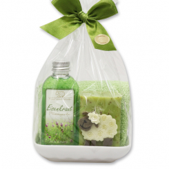 Schäfchenset 4-teilig in Cello, Eisenkraut 