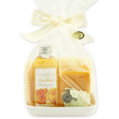 Schäfchenset 4-teilig in Cello, Ringelblume 