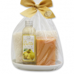 Pflegeset 4-teilig in Cello, Quitte 