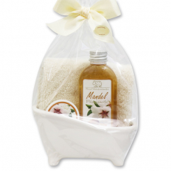 Mini Badewannen Set 4-teilig in Cello, Mandel 