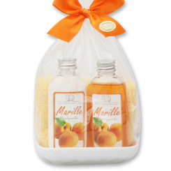 Care set 4 pieces in a cellophane bag, Apricot 