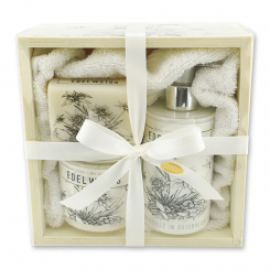 Wooden box set big 5 pieces "Edelweiss", Classic 