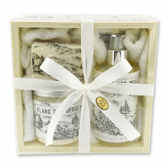 Holzboxset groß 5-teilig "Klang der Berge", Edelweiß 