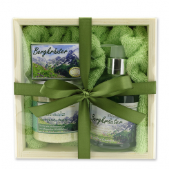 Holzboxset groß 5-teilig, Bergkräuter 