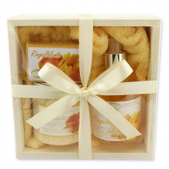 Holzboxset groß 5-teilig, Ringelblume 