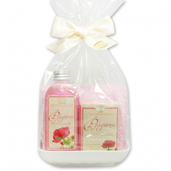 Care set 4 pieces in a cellophane bag, Peony 