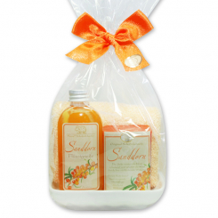 Care set 4 pieces in a cellophane bag, Sea buckthorn 