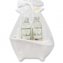 Wellness set 4 pieces in a cellophane bag, Edelweiss 