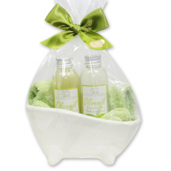 Wellness set 4 pieces in a cellophane bag, Olive 
